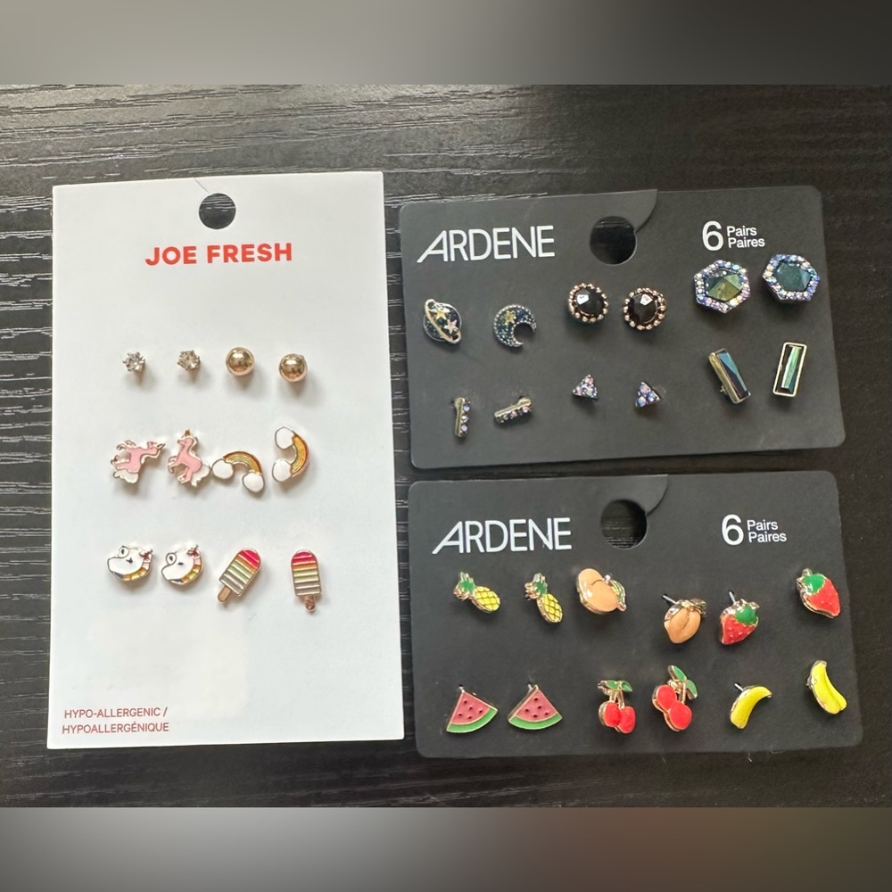 🍓🍑🍉🍒🍍New Earrings🦄🌈✨🪐🩵